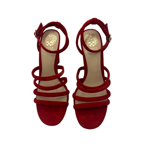Vince Camuto Kaniana Vibrant Red Heels Size 8M NEW Without Tags - Picture 4 of 6